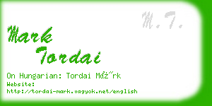 mark tordai business card